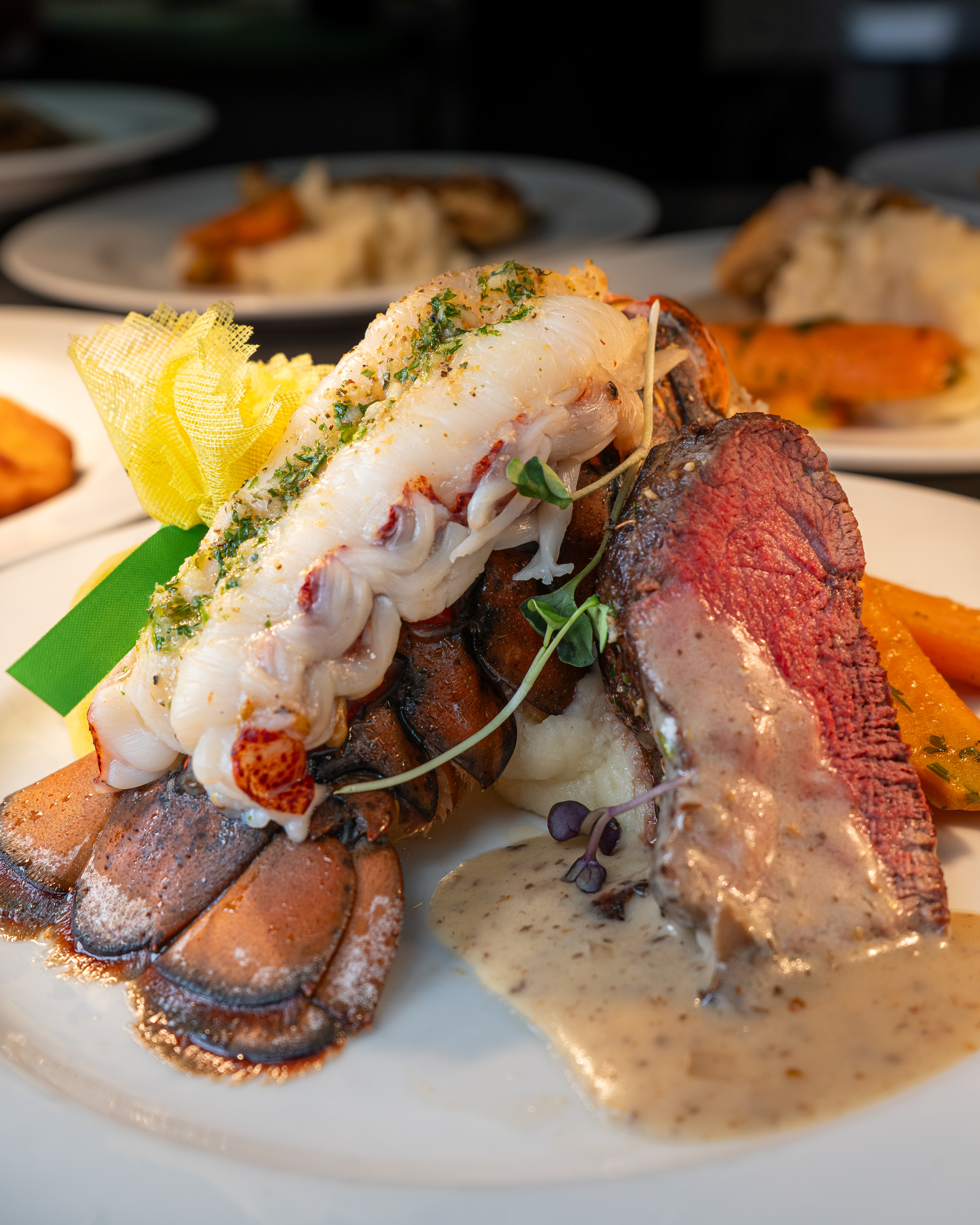 Gourmet catering presentation